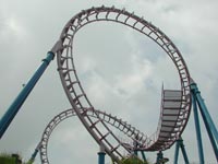 עשרות נתקעו היום על מתקן ה"אנקונדה" בלונה פארק בת"א