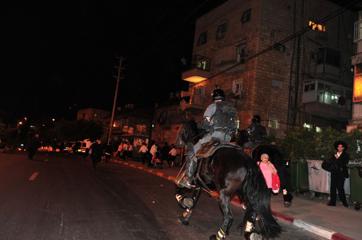 לילה סוער בירושלים: תיעוד ענק מהעצרת ומהעימותים