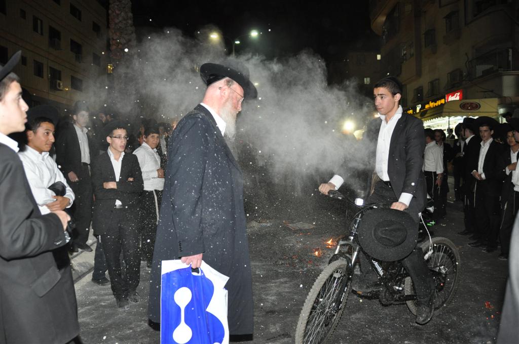 אתמול בבני-ברק: הפגנות והפרות-סדר