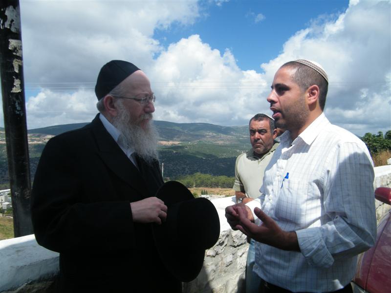 חוזר לעבוד: ליצמן ערך ביקור בצפת