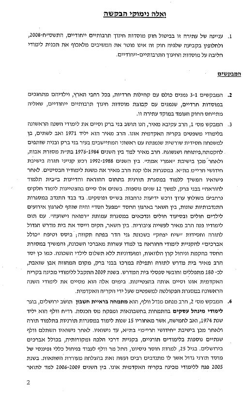 חשיפה: סטודנטים חרדים נגד לימודי הליבה