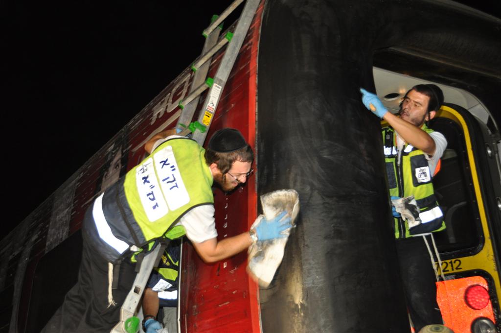 לראות ולבכות: מרגע הפינוי ועד לקדיש המצמרר בזירה