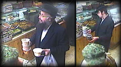 שעתיים לתאונה הקטלנית: הרב ברנשטיין ובנו בקניות