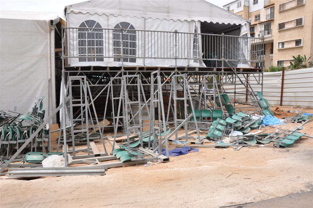 לקראת החגים: מאהל ענק נבנה בויזניץ