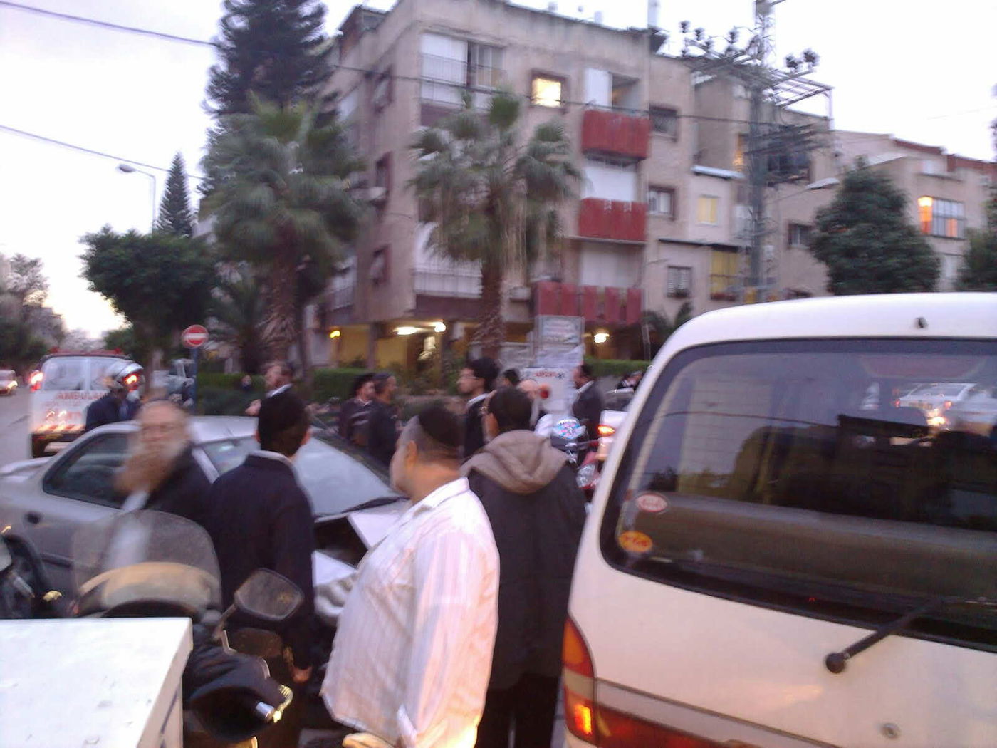 אם ובתה נפצעו בתאונה בבני-ברק