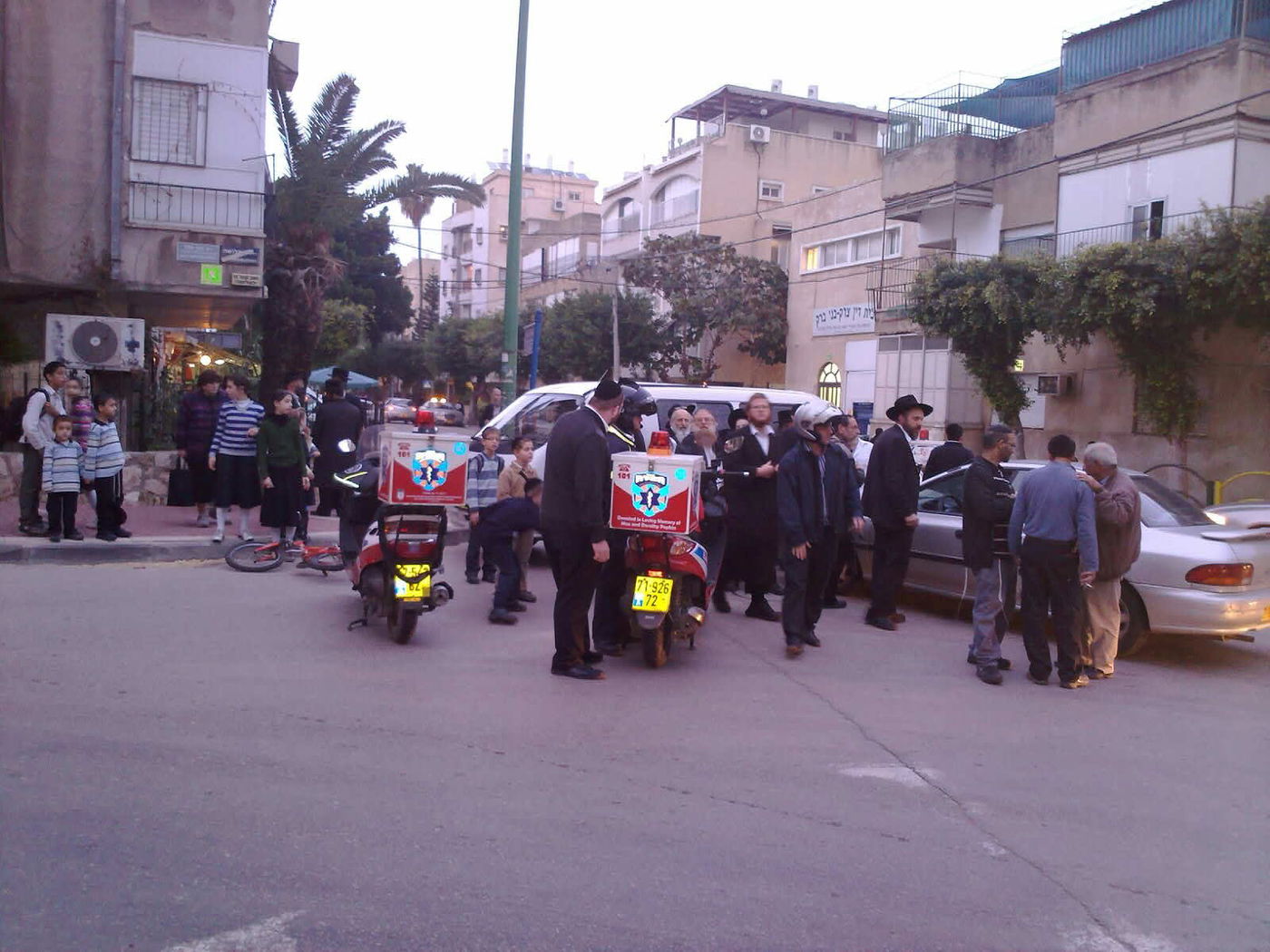 אם ובתה נפצעו בתאונה בבני-ברק