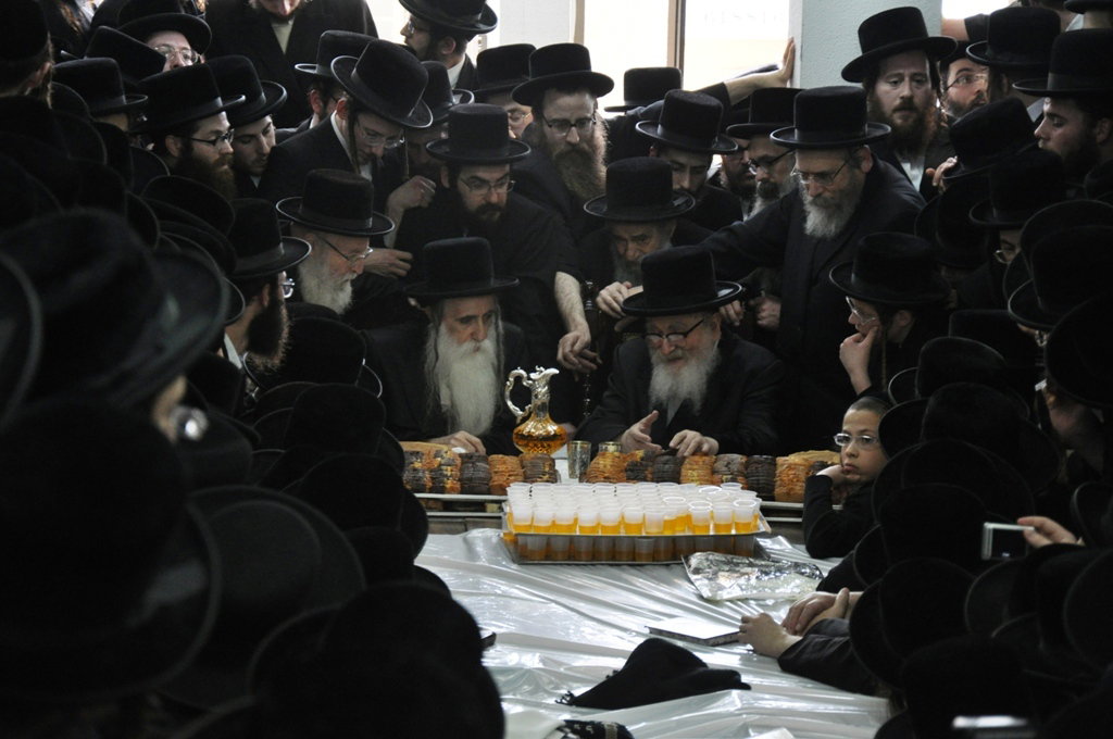 שעה לאחר שנחת בארץ: האדמו"ר מסקווירא בטיש