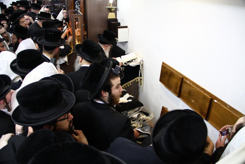 שעה לאחר שנחת בארץ: האדמו"ר מסקווירא בטיש