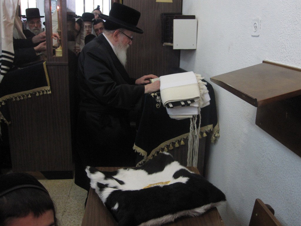 שעה לאחר שנחת בארץ: האדמו"ר מסקווירא בטיש