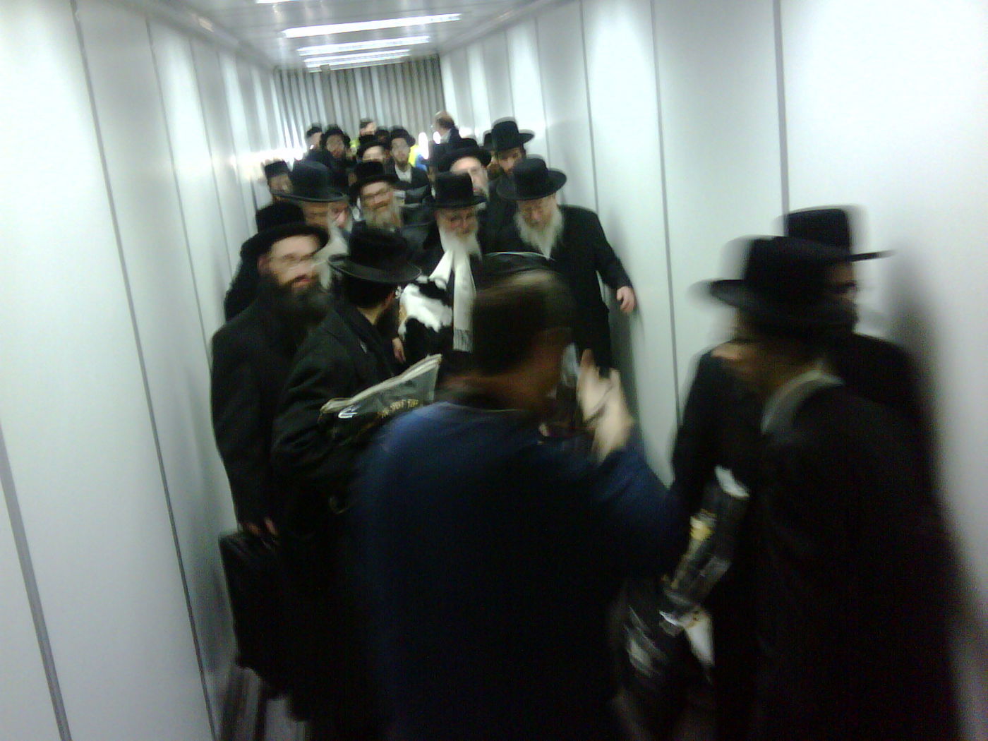 האדמו"ר מסקווירא בארץ; ליצמן ופרוש קיבלו בשדה