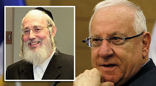 ריבלין ואייכלר (צילומים: פלאש 90)