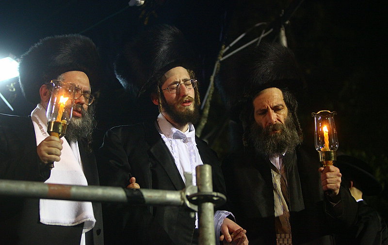 תיעוד מרהיב: שמחת בית צאנז