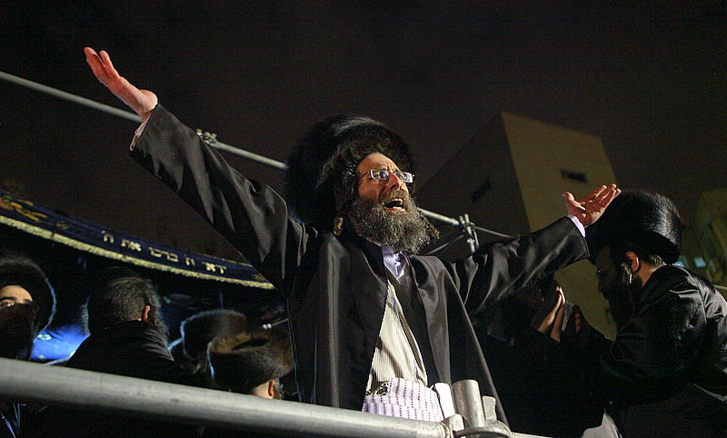 תיעוד מרהיב: שמחת בית צאנז