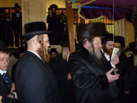 תיעוד: הרבי מפיטסבורג עם הרבי מבעלזא