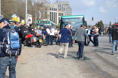 דם, ותמרות עשן: תיעוד מחריד מהזירה