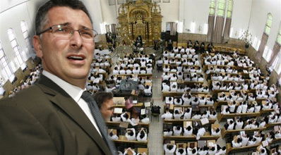 סער על רקע ישיבת פוניבז'