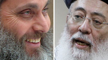 הגר"ש עמאר והרב בן-ארצי (צילומים: פלאש 90)