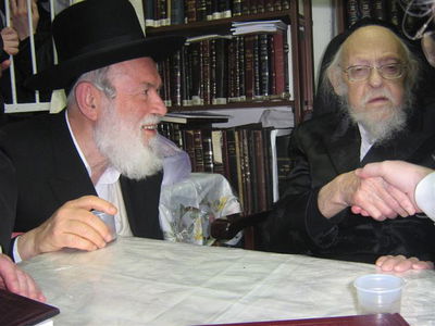 צפו בתמונות: מרן הגרי"ש אלישיב בתפילת חול-המועד