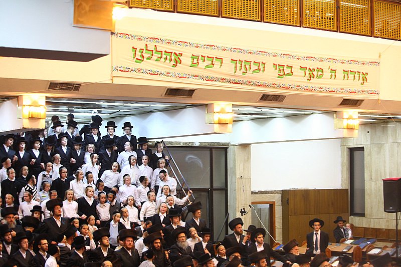 בעיצומה של שמחת האירוסין בויז'ניץ: האדמו"ר יצא לקהל