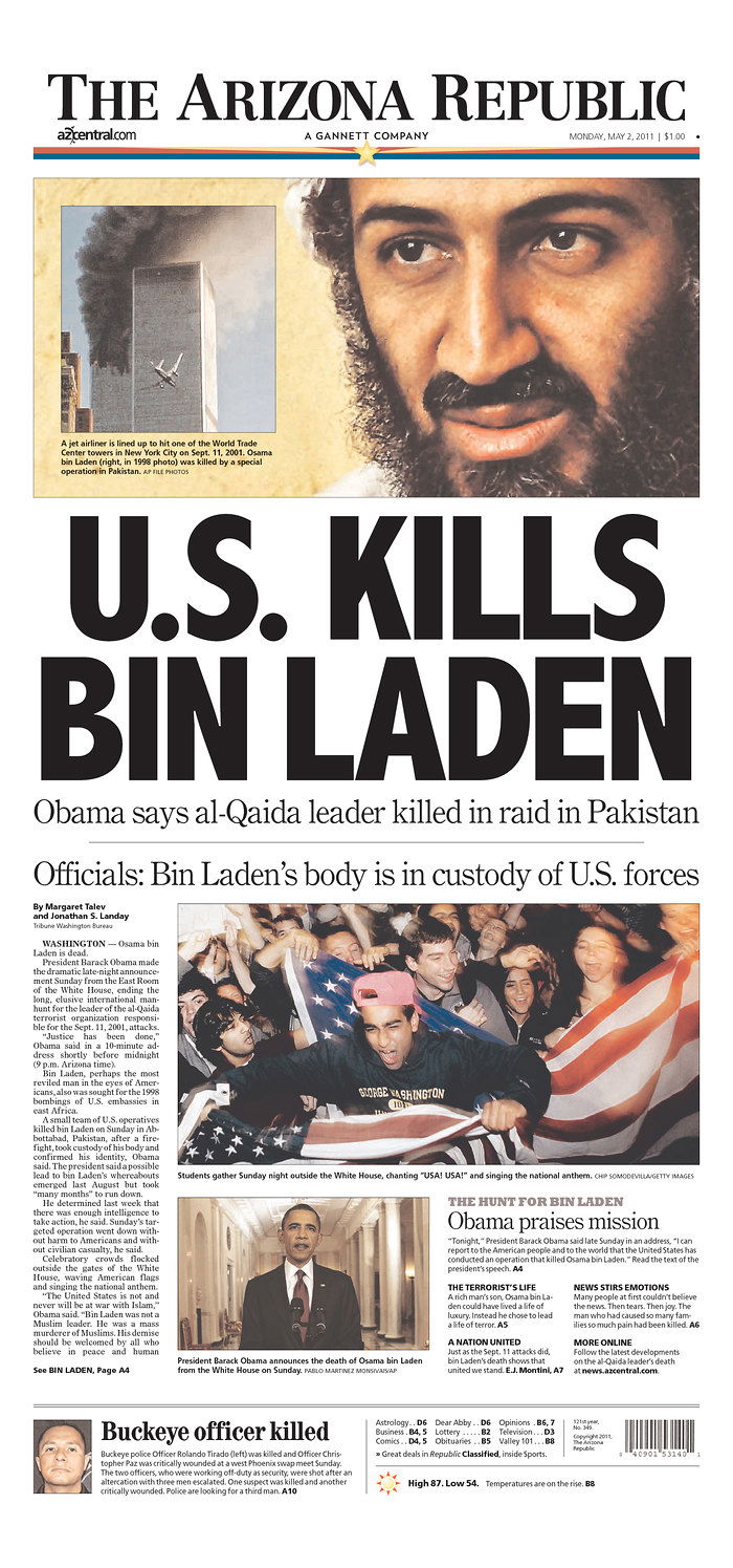 העולם חוגג: צפו ב-100 שערי עיתונים