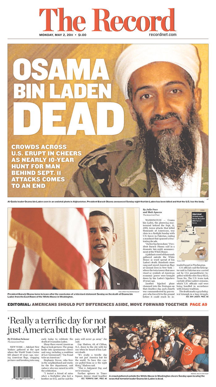 העולם חוגג: צפו ב-100 שערי עיתונים