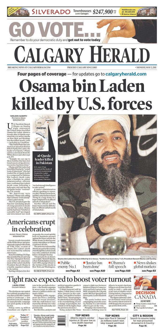 העולם חוגג: צפו ב-100 שערי עיתונים