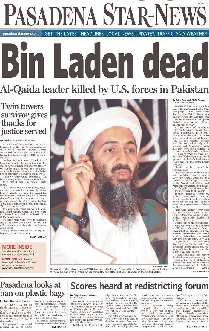 העולם חוגג: צפו ב-100 שערי עיתונים