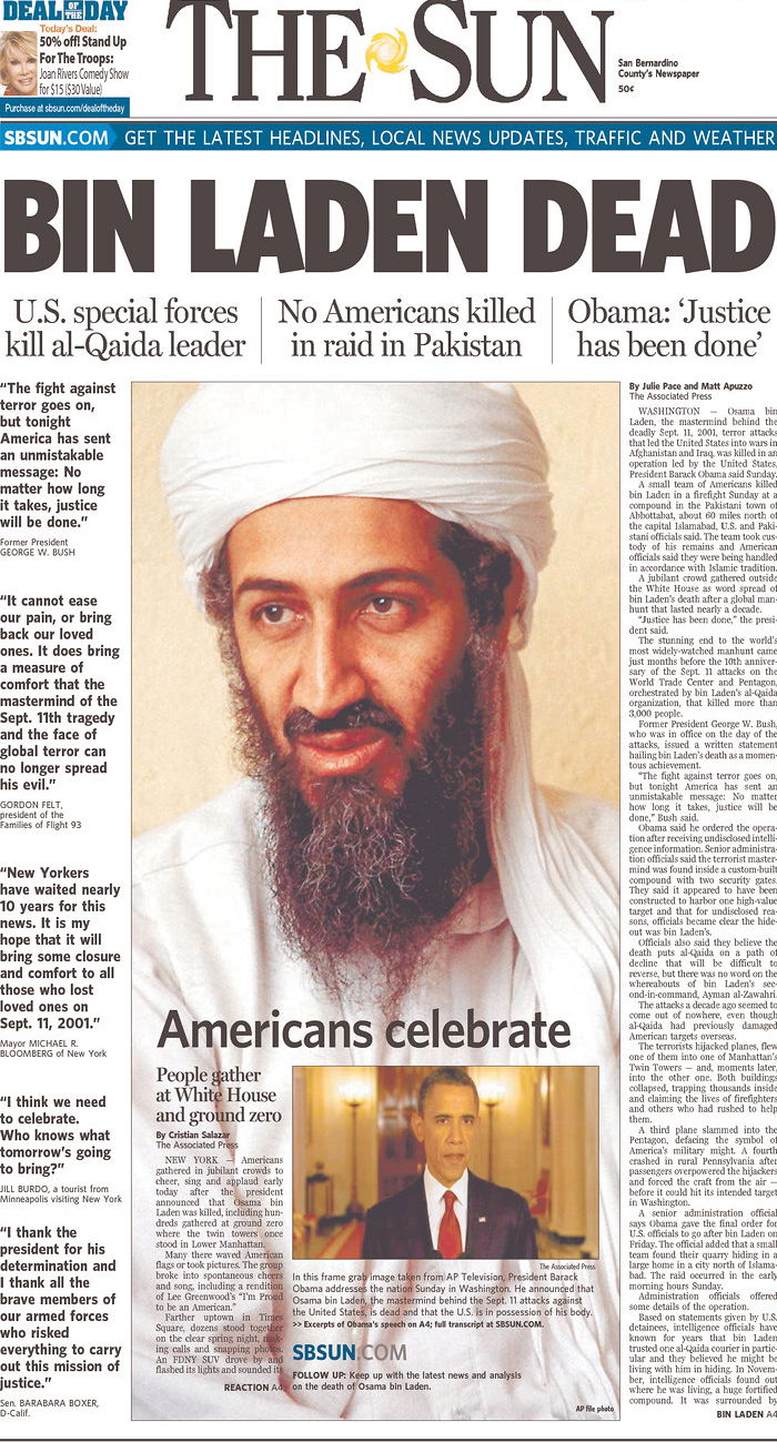 העולם חוגג: צפו ב-100 שערי עיתונים