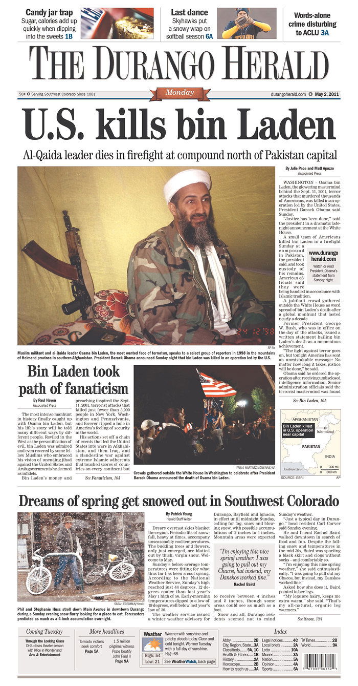 העולם חוגג: צפו ב-100 שערי עיתונים