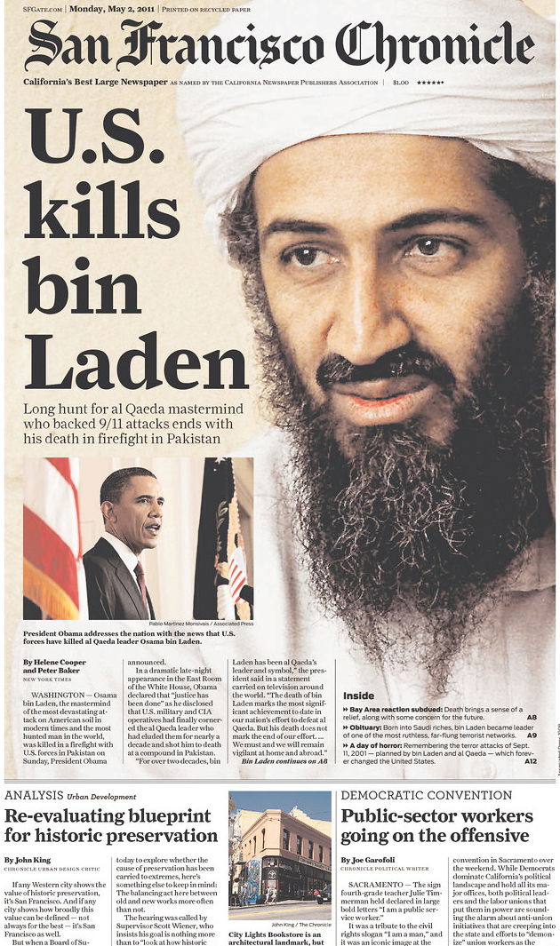 העולם חוגג: צפו ב-100 שערי עיתונים