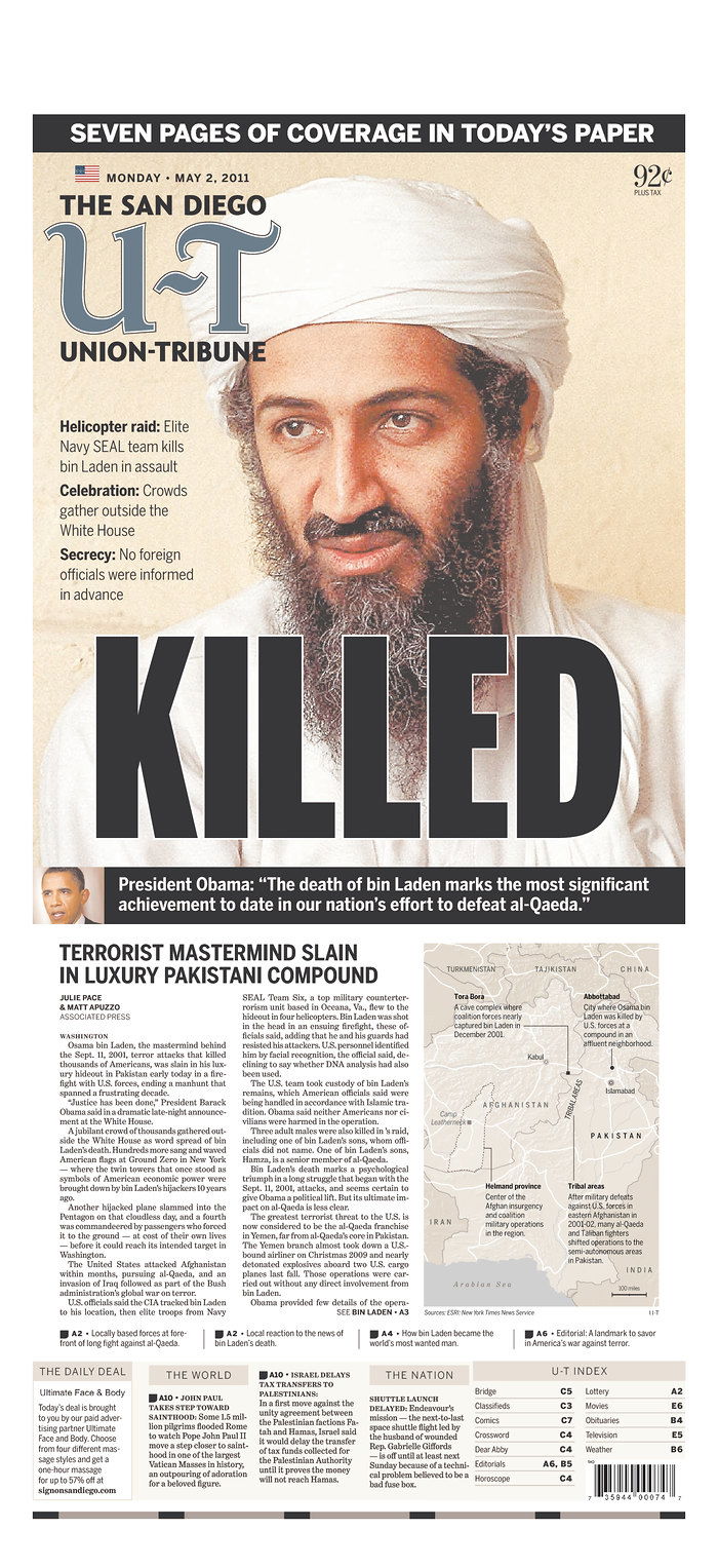 העולם חוגג: צפו ב-100 שערי עיתונים