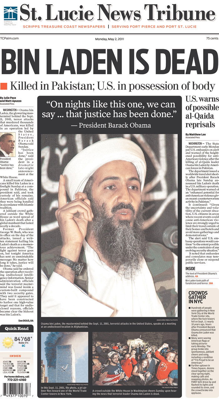 העולם חוגג: צפו ב-100 שערי עיתונים