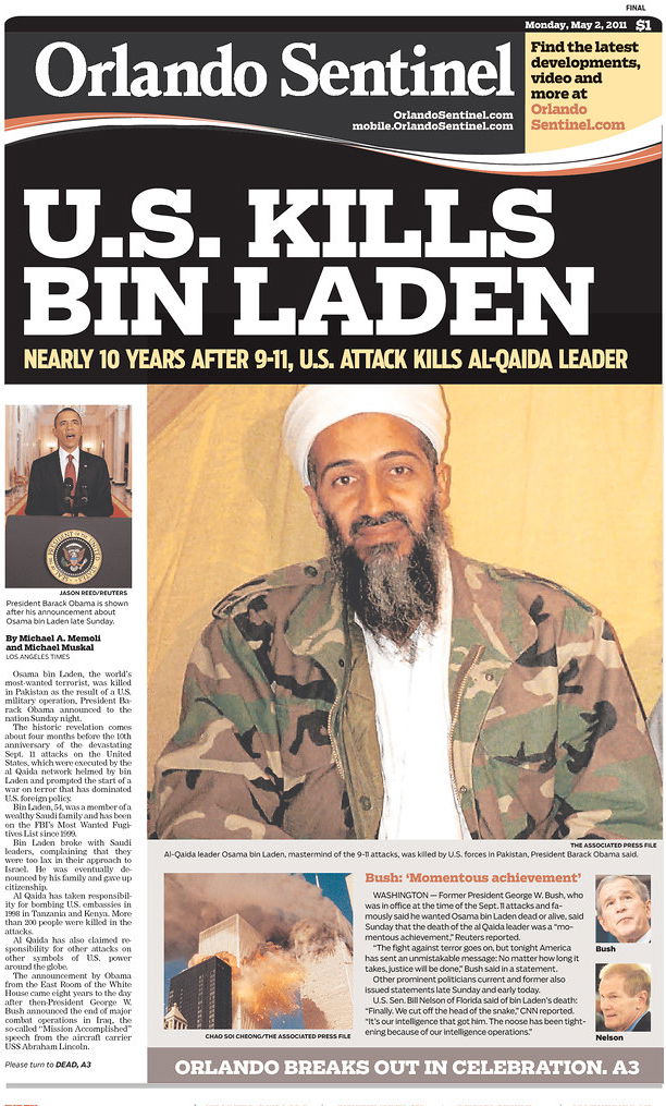 העולם חוגג: צפו ב-100 שערי עיתונים