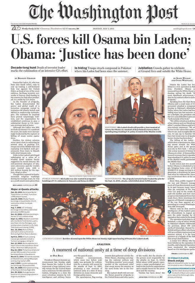 העולם חוגג: צפו ב-100 שערי עיתונים