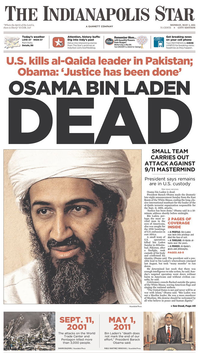 העולם חוגג: צפו ב-100 שערי עיתונים