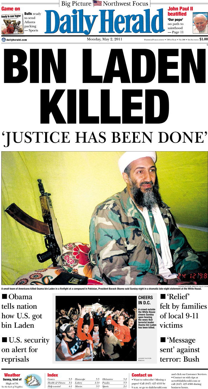 העולם חוגג: צפו ב-100 שערי עיתונים