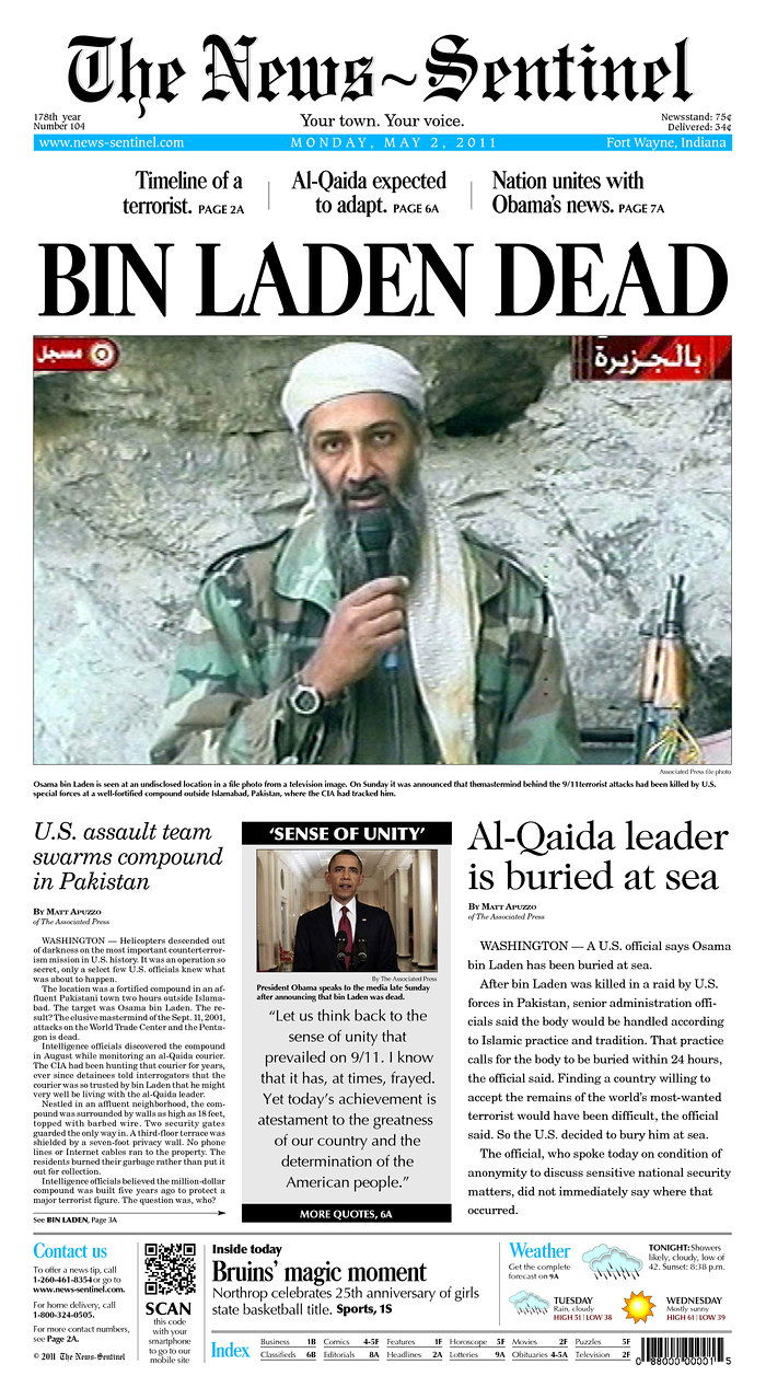 העולם חוגג: צפו ב-100 שערי עיתונים