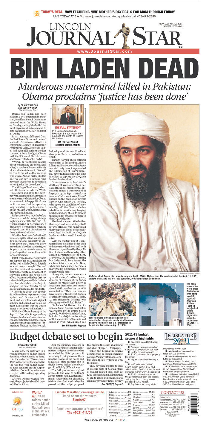 העולם חוגג: צפו ב-100 שערי עיתונים