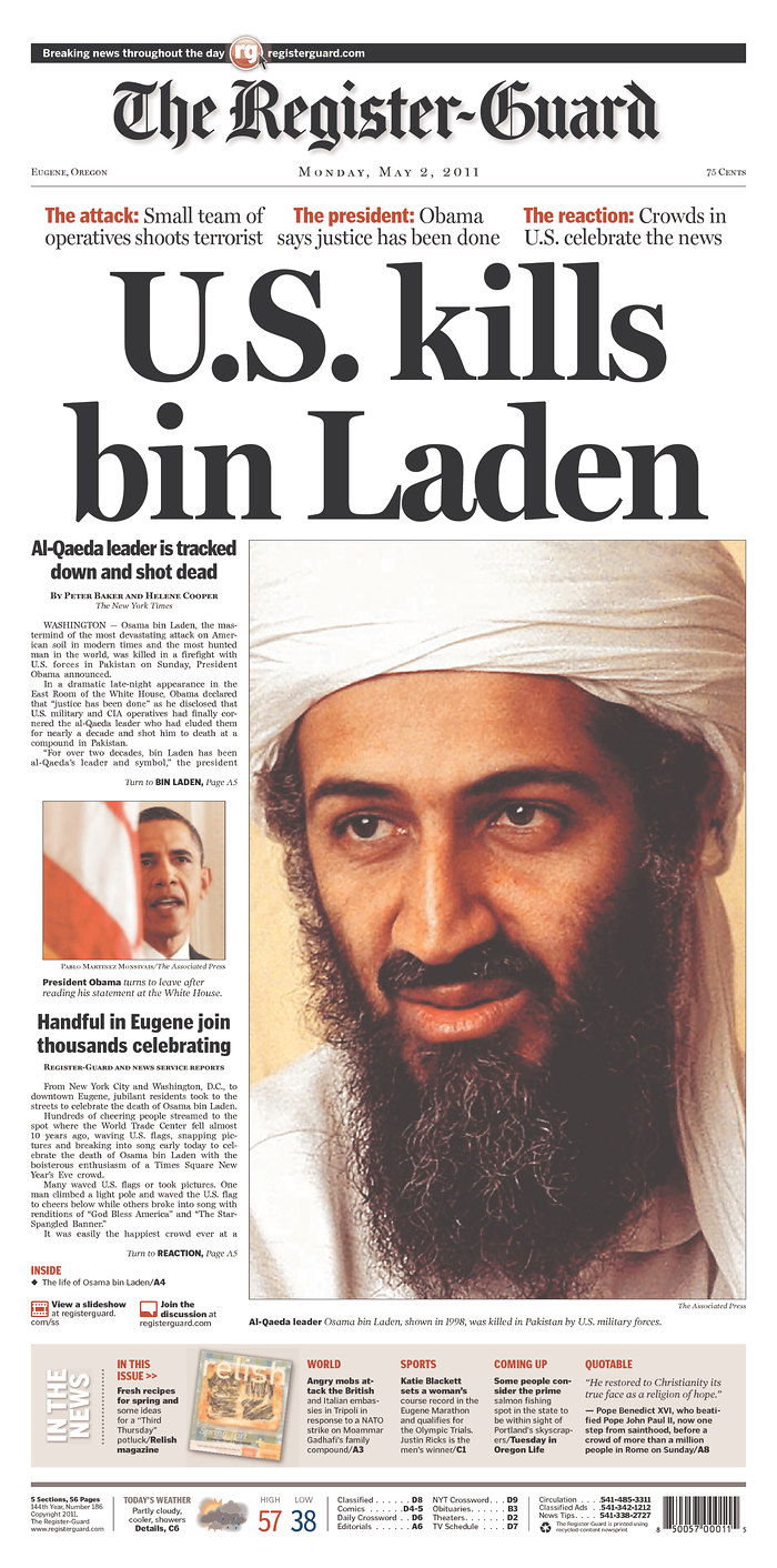 העולם חוגג: צפו ב-100 שערי עיתונים