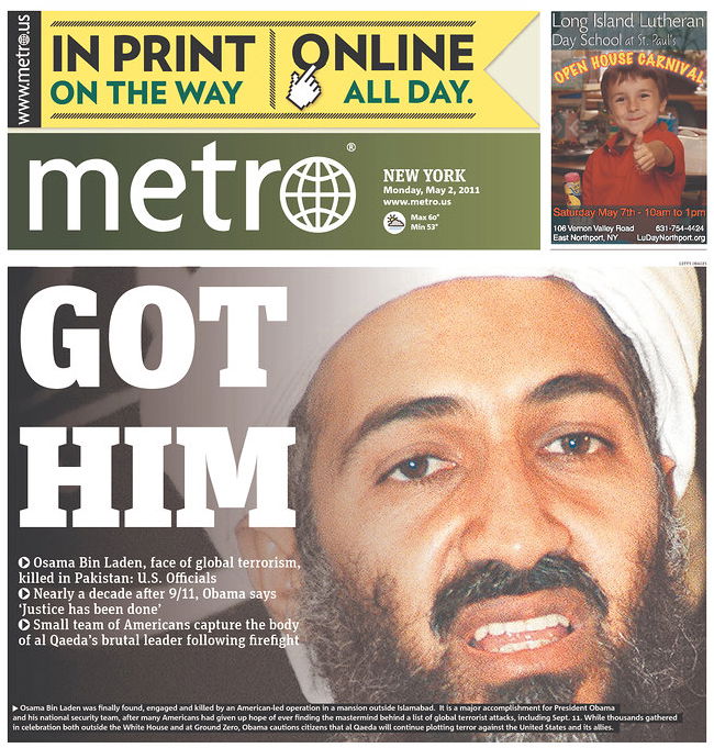 העולם חוגג: צפו ב-100 שערי עיתונים