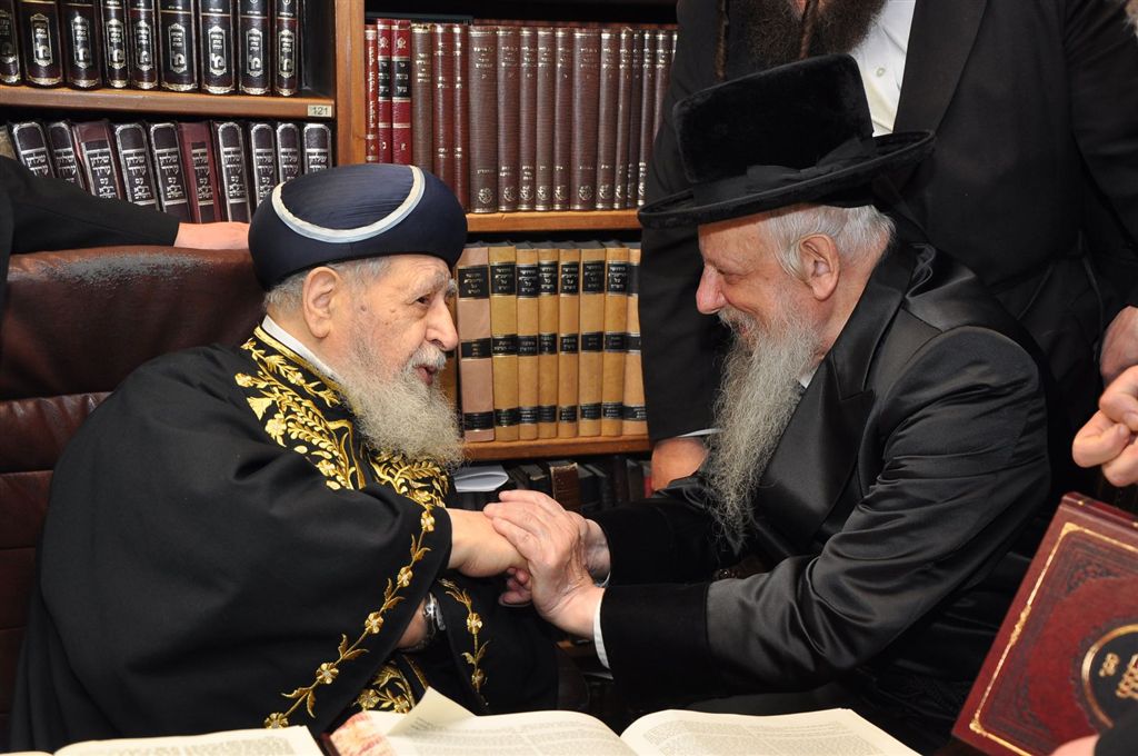 41 שנים אחרי: האדמו"ר מסערט ויז'ניץ הגיע אל מרן הרב עובדיה יוסף