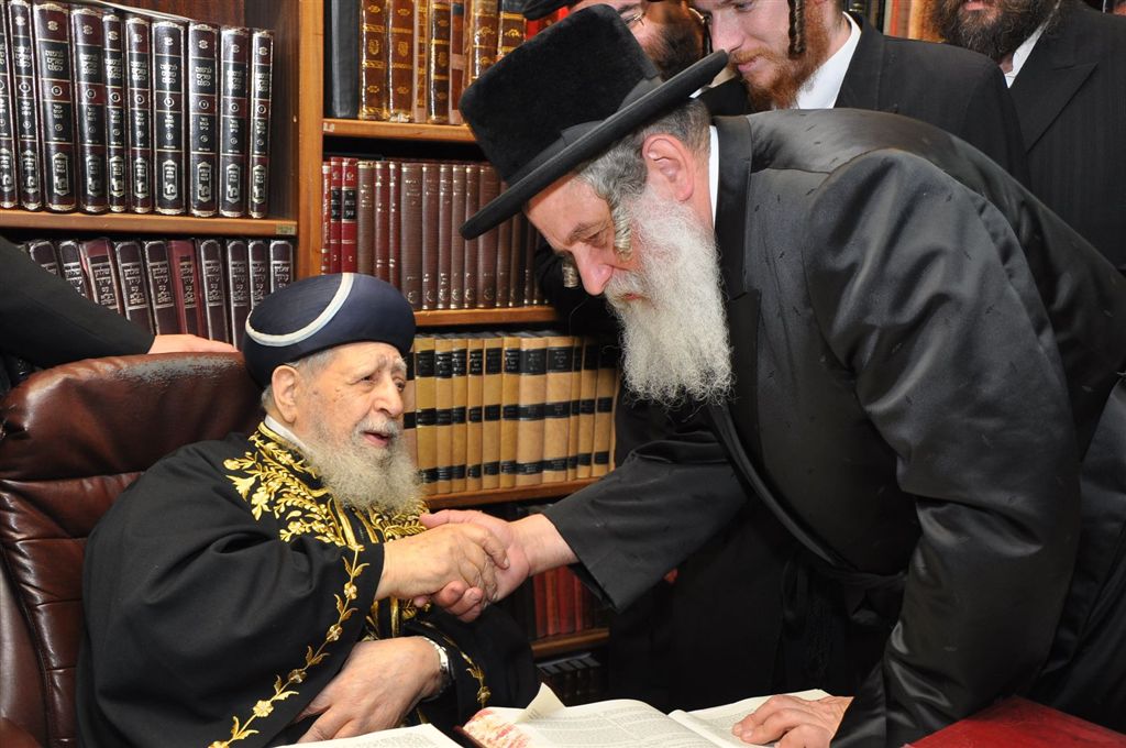 41 שנים אחרי: האדמו"ר מסערט ויז'ניץ הגיע אל מרן הרב עובדיה יוסף