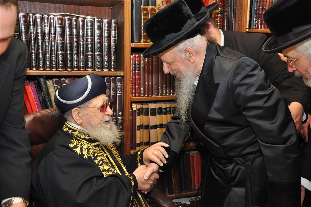 41 שנים אחרי: האדמו"ר מסערט ויז'ניץ הגיע אל מרן הרב עובדיה יוסף