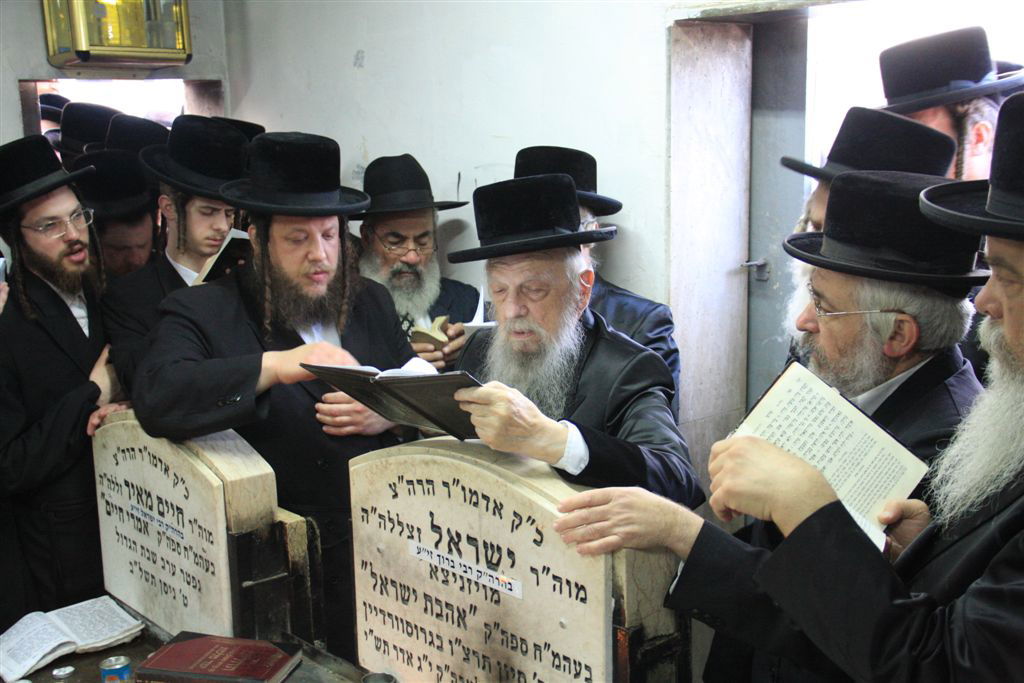 תיעוד: האדמו"ר מסערט ויז'ניץ בציון זקנו