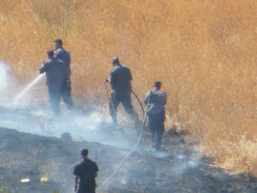בהלה בצפת: שריפה סמוך לציון האר"י