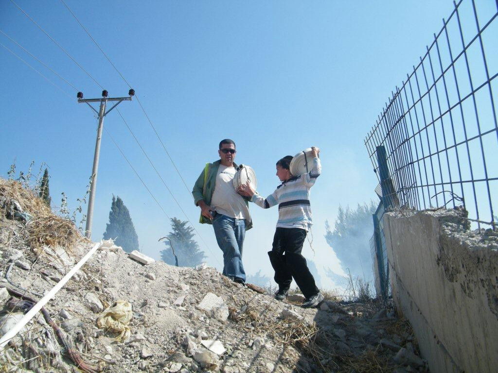 בהלה בצפת: שריפה סמוך לציון האר"י