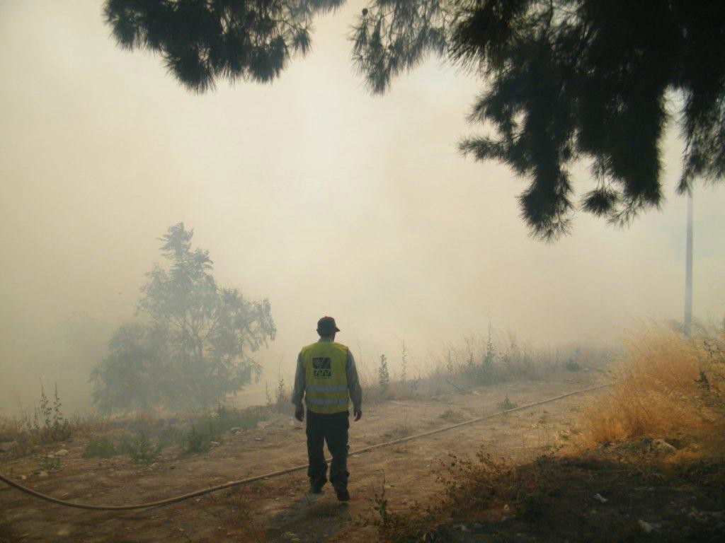 בהלה בצפת: שריפה סמוך לציון האר"י