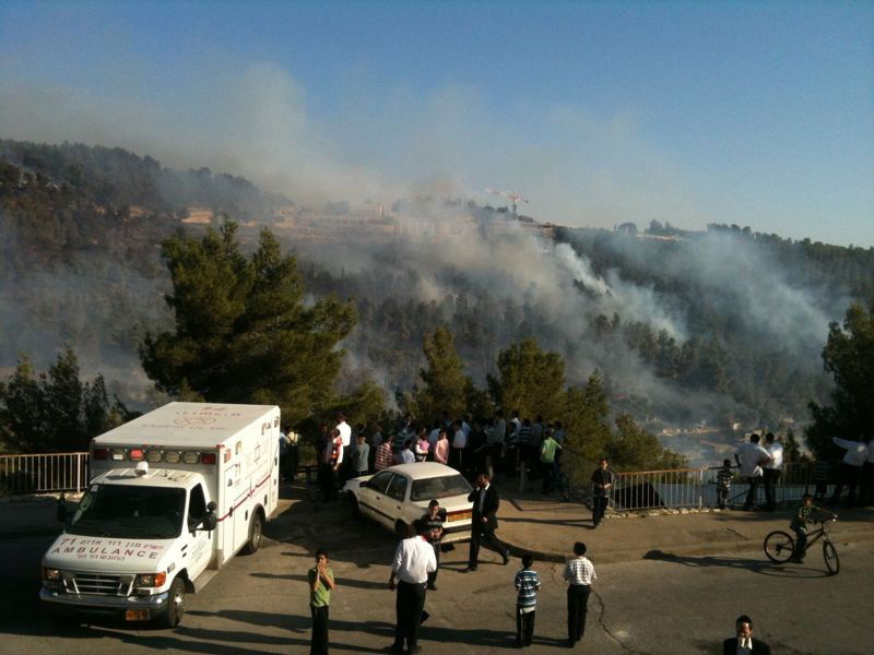 המשטרה: "התושבים באיזור השריפה יכולים לחזור לשגרה"
