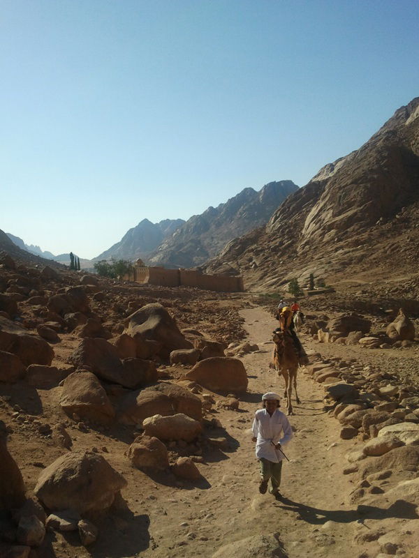 "כאן בדיוק", הצביע ה'מדריך', "עמד 'מוסא' וקיבל את התורה"