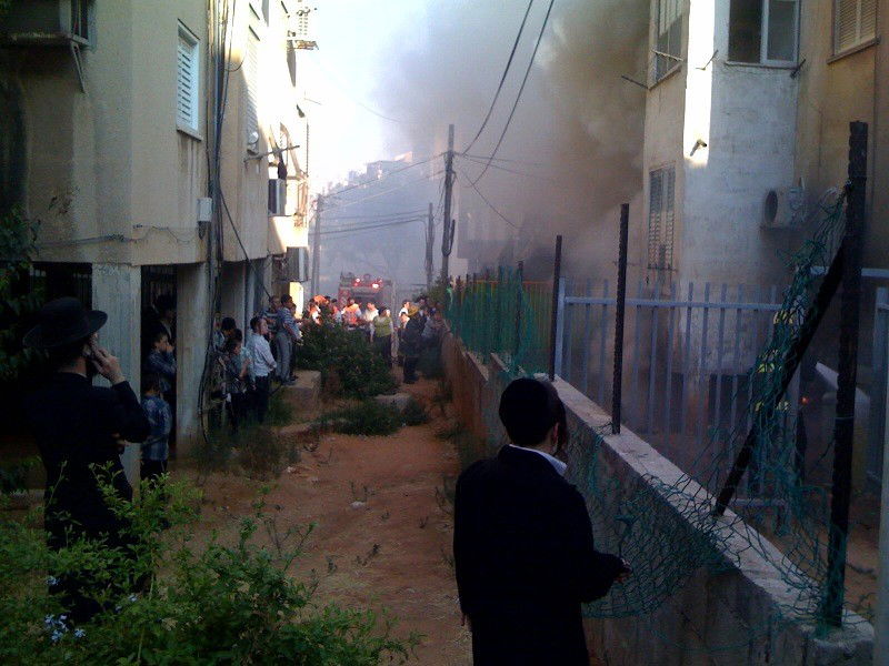 שריפה בבני-ברק; נבדק חשד להצתה